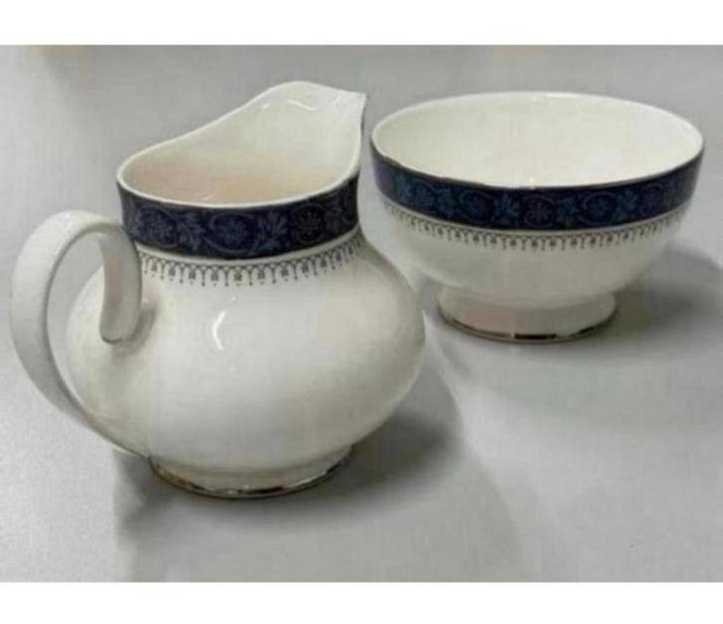 Royal Doulton SHERBROOKE melkkan en suiker kom schaal Antiek, Antiek en Kunst, Antiek | Servies los, Ophalen of Verzenden