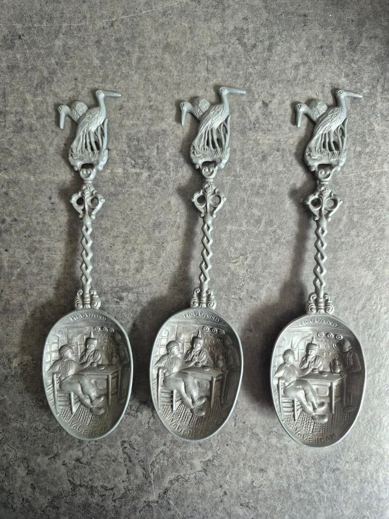 3 Lepels souvenir  tin., Antiek en Kunst, Ophalen of Verzenden