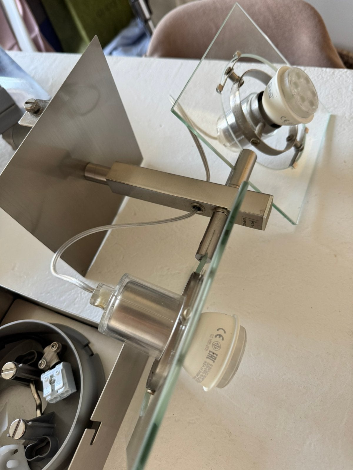 Ikea lamp Fuga, Ophalen of Verzenden, Metaal, IKEA, Plafondspot of Wandspot