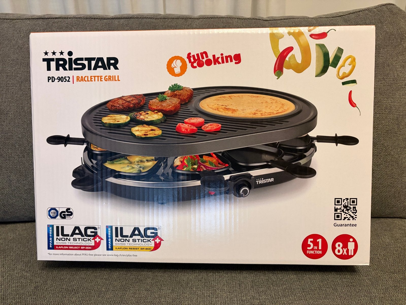 Tristar PD-9052 Raclette Grill - Ongebruikt in doos, Ophalen, Nieuw, 8 personen of meer