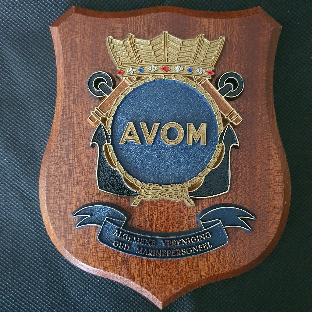 Wapenschildje AVOM, Verzenden, Marine, Nederland, Embleem of Badge
