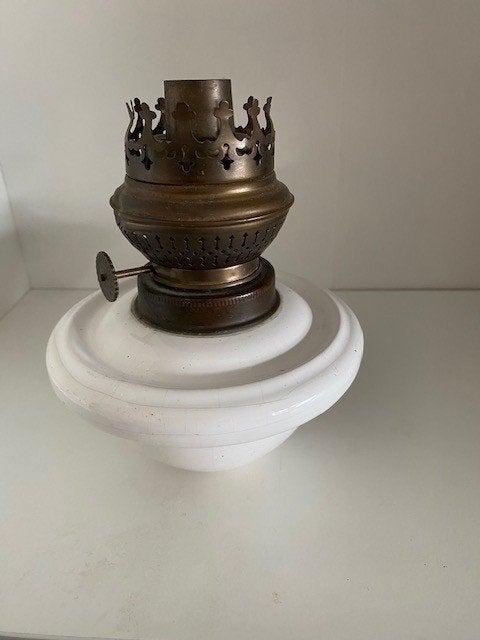 Antieke Kosmos Brenner olielamp, Ophalen