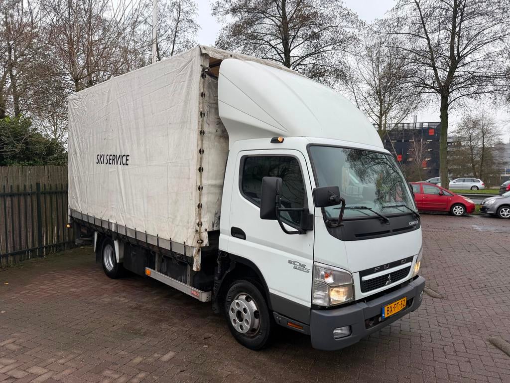 Mitsubishi CANTER 6C15 Laadklep 3Pers 6990NETTO Huifkar Euro, Auto's, Vrachtwagens, Euro 5, 146 pk, Origineel Nederlands, Bedrijf