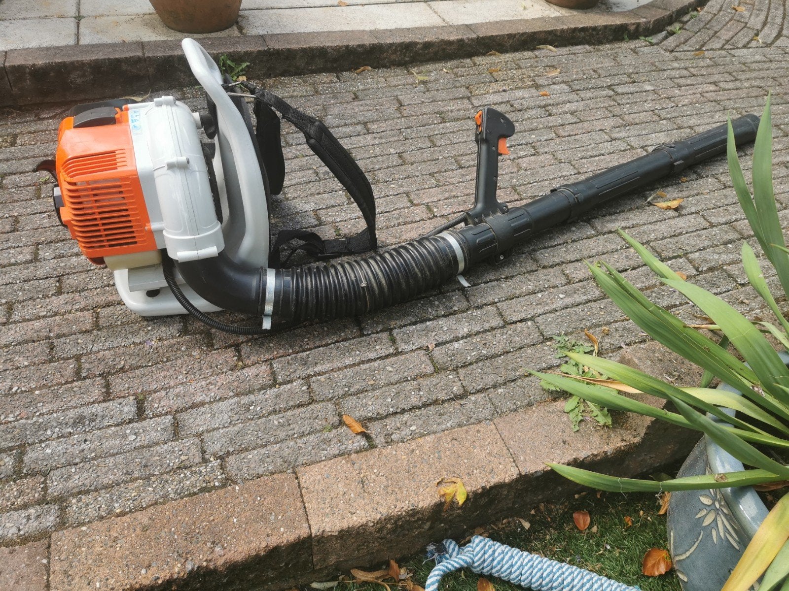 bladblazer, Ophalen, Gebruikt, Benzine
