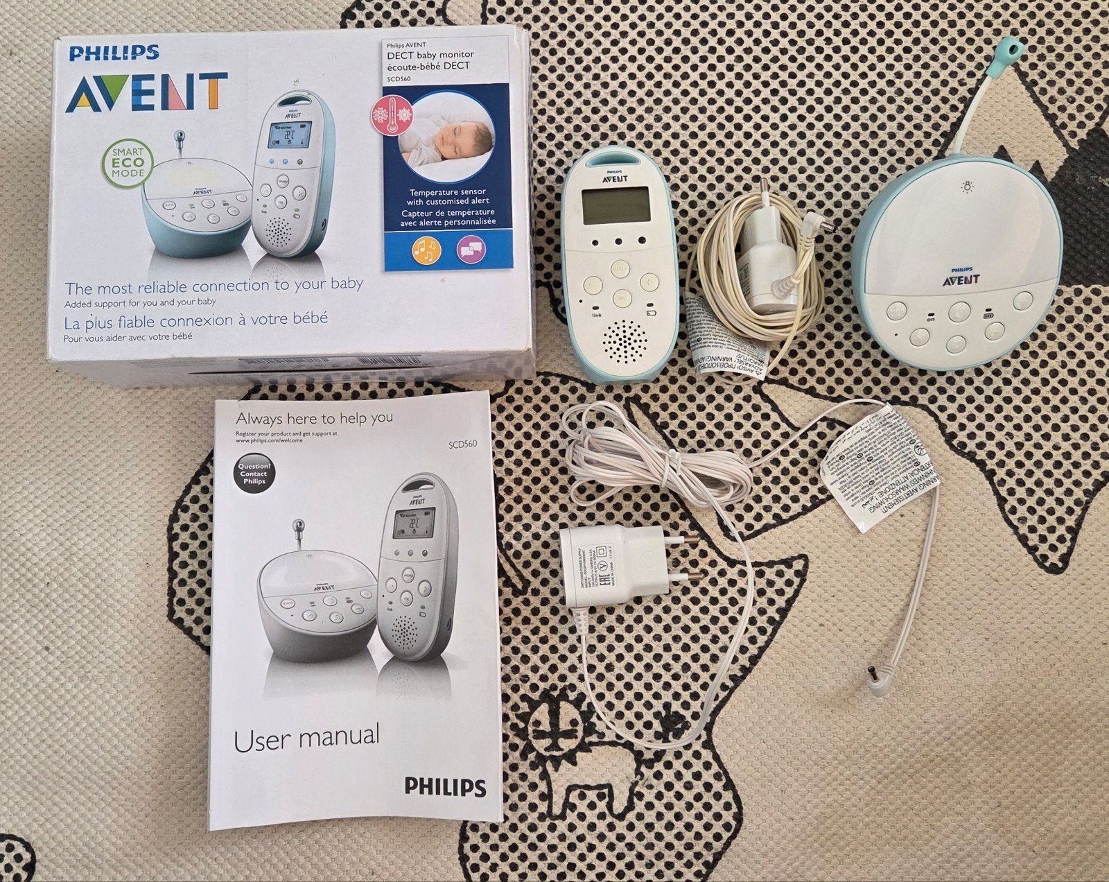 Philips Avent babyfoon, Kinderen en Baby's, Babyfoons, Ophalen, Zo goed als nieuw, 250 meter of meer