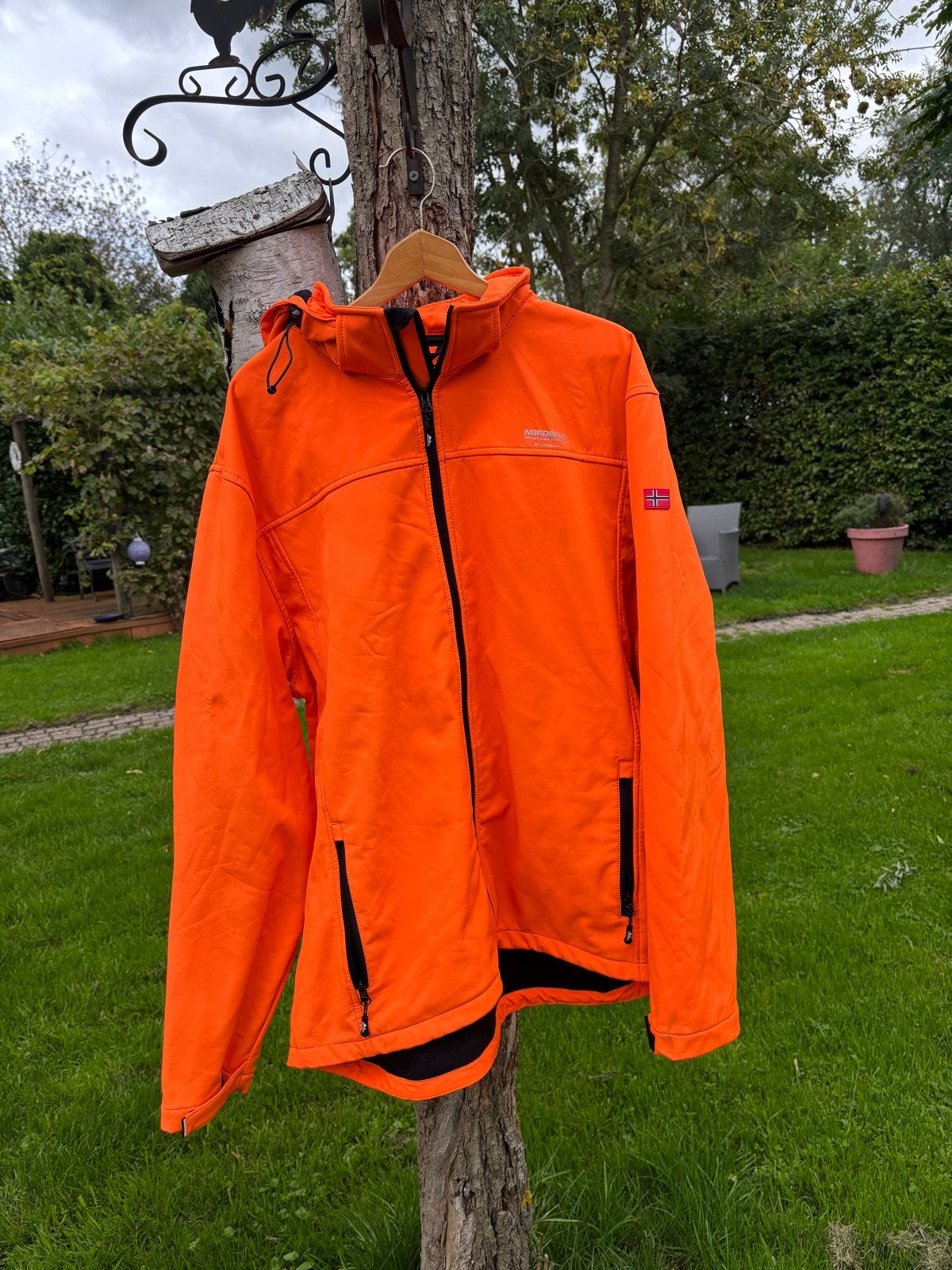 Nordberg Norwegian Outdoor Softshell Jas Oranje 4XL, Ophalen of Verzenden, Zo goed als nieuw, Overige maten, Oranje