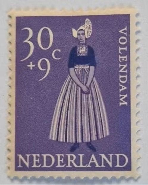 Nederland 1958 - nvph 711 - Zomerzegel - plakkerafdruk, Postzegels en Munten, Verzenden, Na 1940