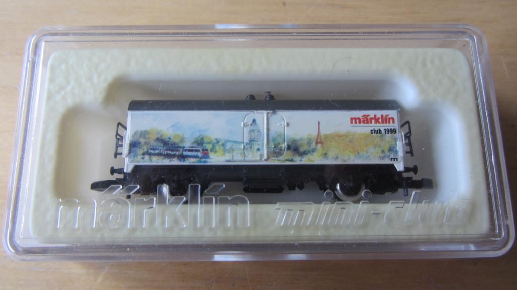 Märklin mini club : clubwagen 1999 - 1/220 - zeer mooi, Gebruikt, Gelijkstroom, Wagon, Ophalen of Verzenden