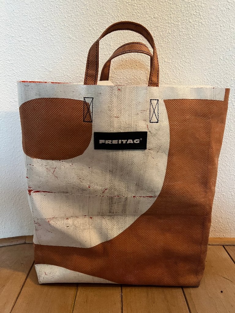 Freitag tas shopper bag F52 Miami Vice donkeroranje wit, Ophalen of Verzenden, Zo goed als nieuw, Oranje, Shopper