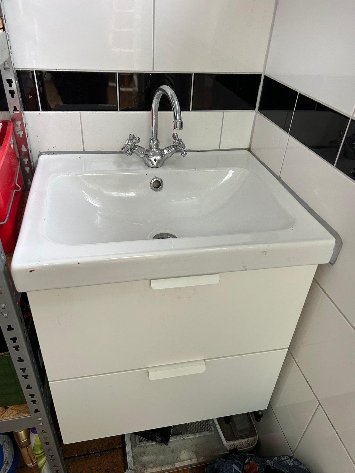 badkamermeubel compleet gebruikt, Huis en Inrichting, Badkamer | Badkamermeubels, Ophalen, 50 tot 100 cm, Zo goed als nieuw, Minder dan 100 cm