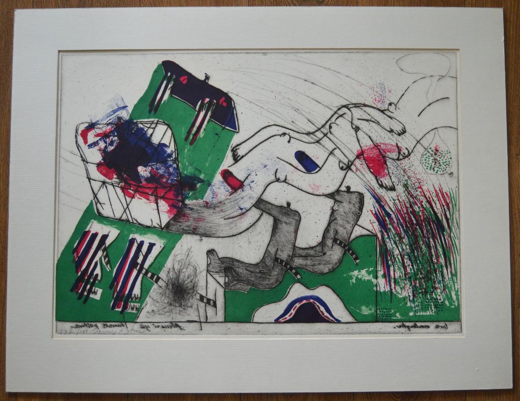 Ets - auqatint; 2 armlengtes.  Hannes Postma., Ophalen
