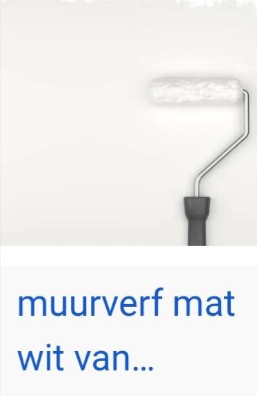 Muurverf Mat Wit gezocht., Doe-het-zelf en Verbouw, Verf, Beits en Lak, Ophalen of Verzenden, Nieuw, Wit