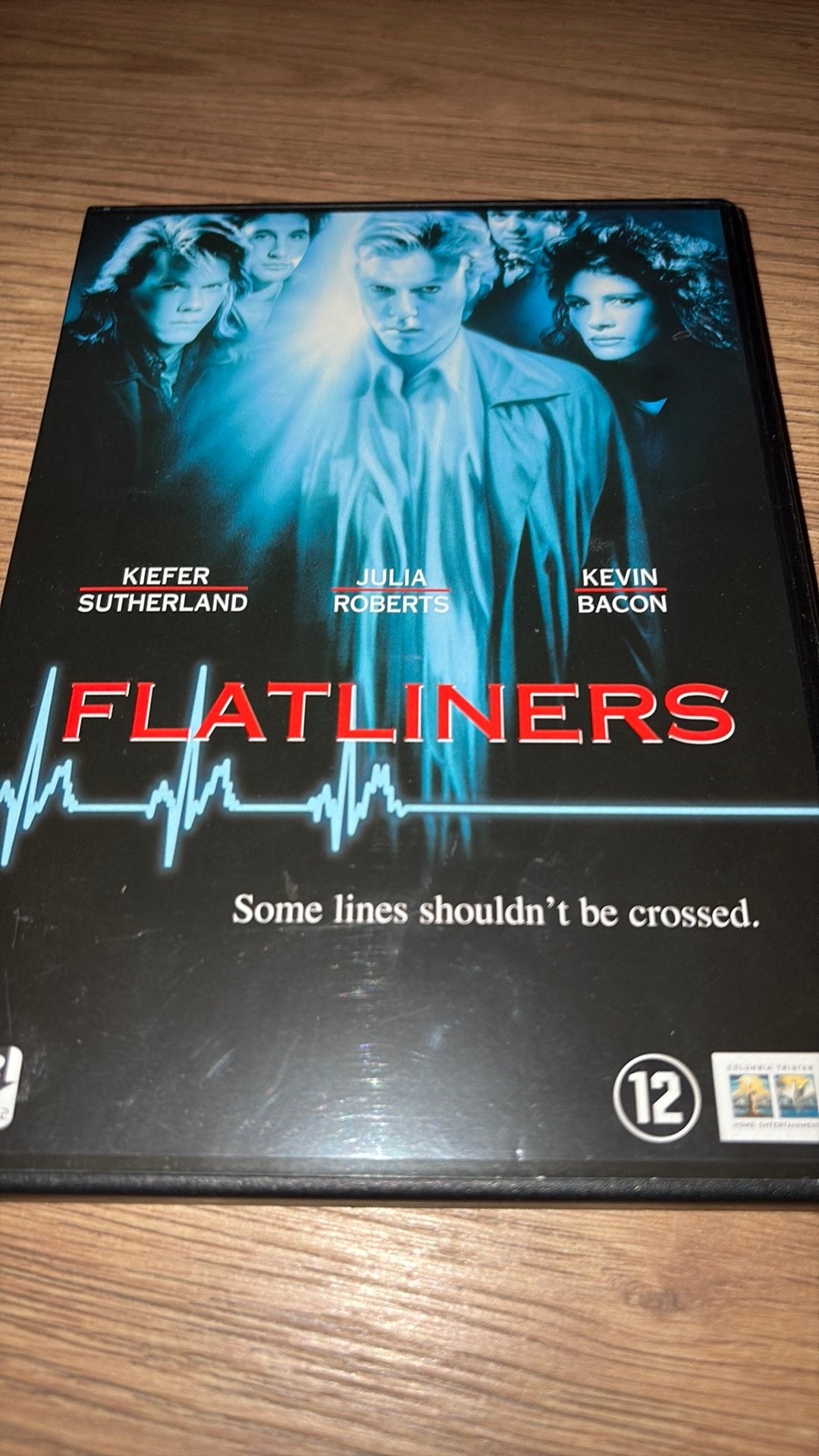 Flatliners. Kiefer Sutherland, Julia Roberts en Kevin Bacon., Vanaf 16 jaar, Ophalen of Verzenden, Zo goed als nieuw, Overige genres