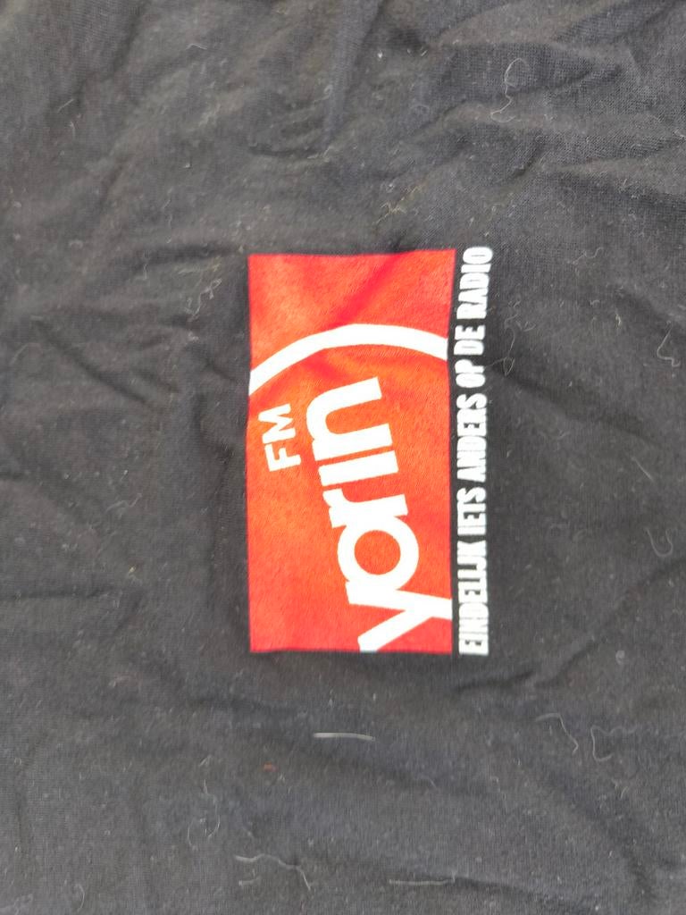 Origineel Yorin FM T-shirt Rob Stenders - Stenders Vroeg Op, Zwart, Ophalen of Verzenden, Yorin FM, Gedragen