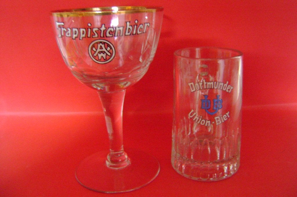 glazen emaille   logo, Ophalen, Zo goed als nieuw, Glas of Glazen, Overige merken