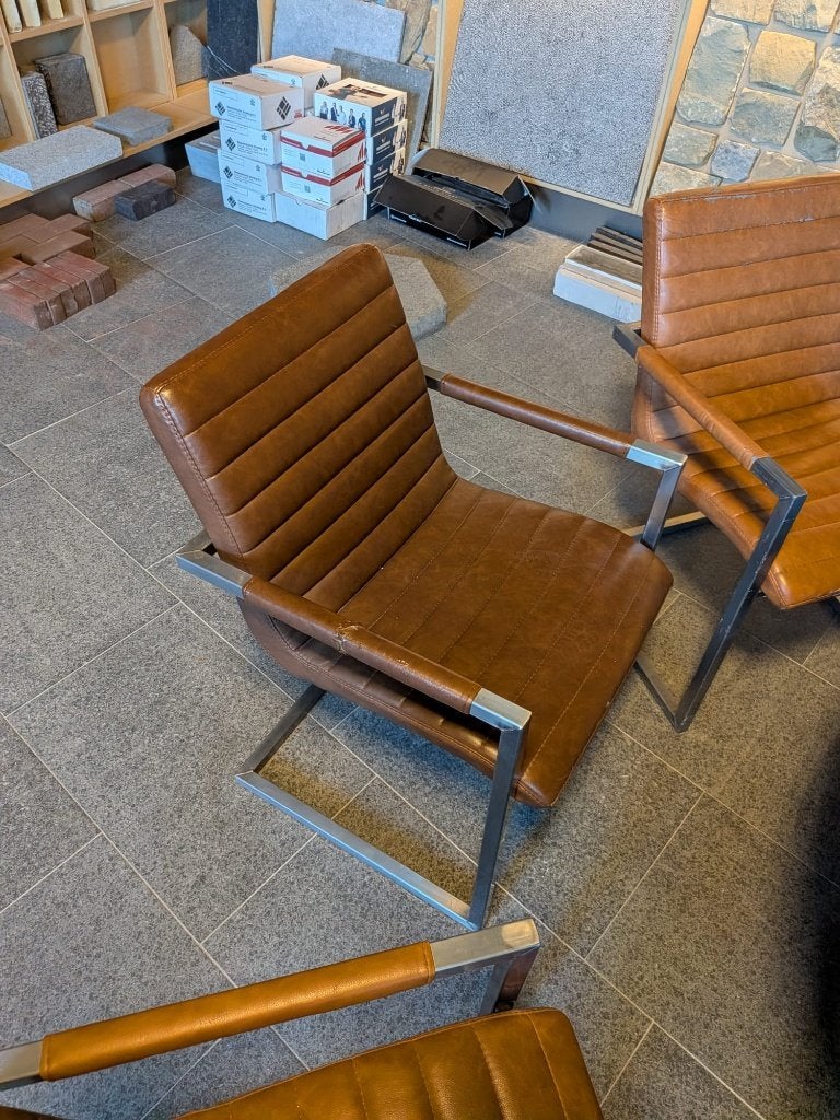 Eetkamerstoelen - showroommodel, Ophalen, Gebruikt, Bruin, Vijf, Zes of meer stoelen