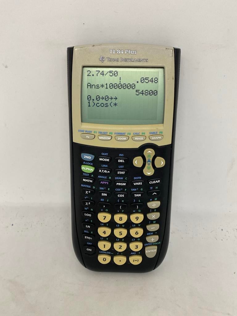 TI-84 Plus rekenmachine, Gebruikt, Headquarters Address: 12500 TI Blvd, Dallas, TX 75243, USA, Texas Instruments, Info@ti.com