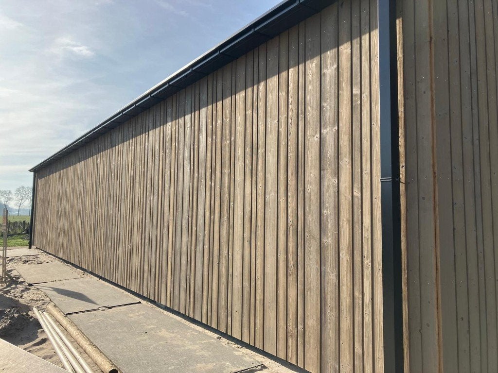 gevelbekleding thermisch gemodificeerd vuren, Tuin en Terras, Palen, Balken en Planken, Nieuw, Planken, 250 cm of meer, Ophalen