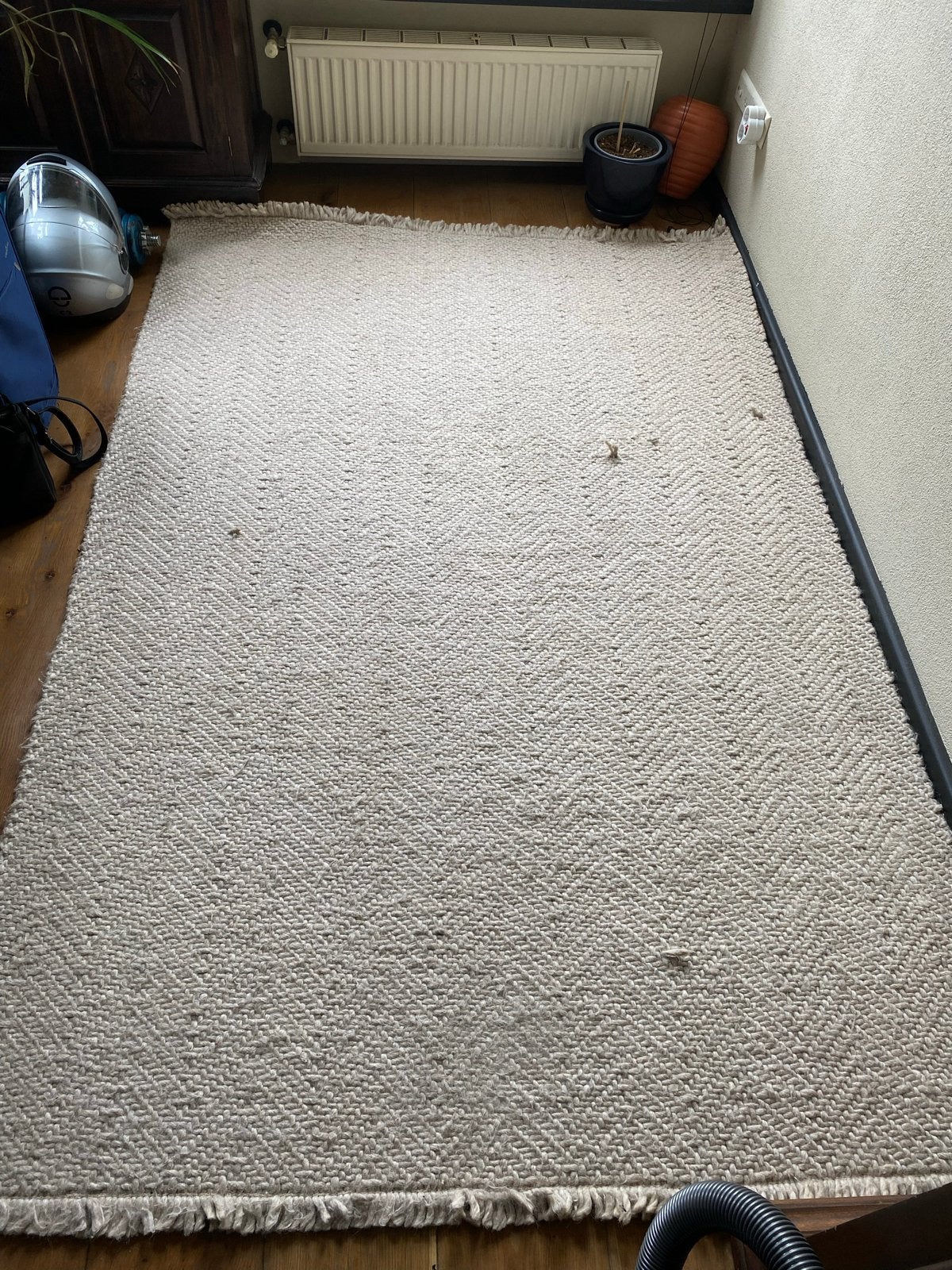 Ikea Vloerkleed - Natuurlijke Jute Look, Ophalen, Gebruikt, 100 tot 150 cm, Beige