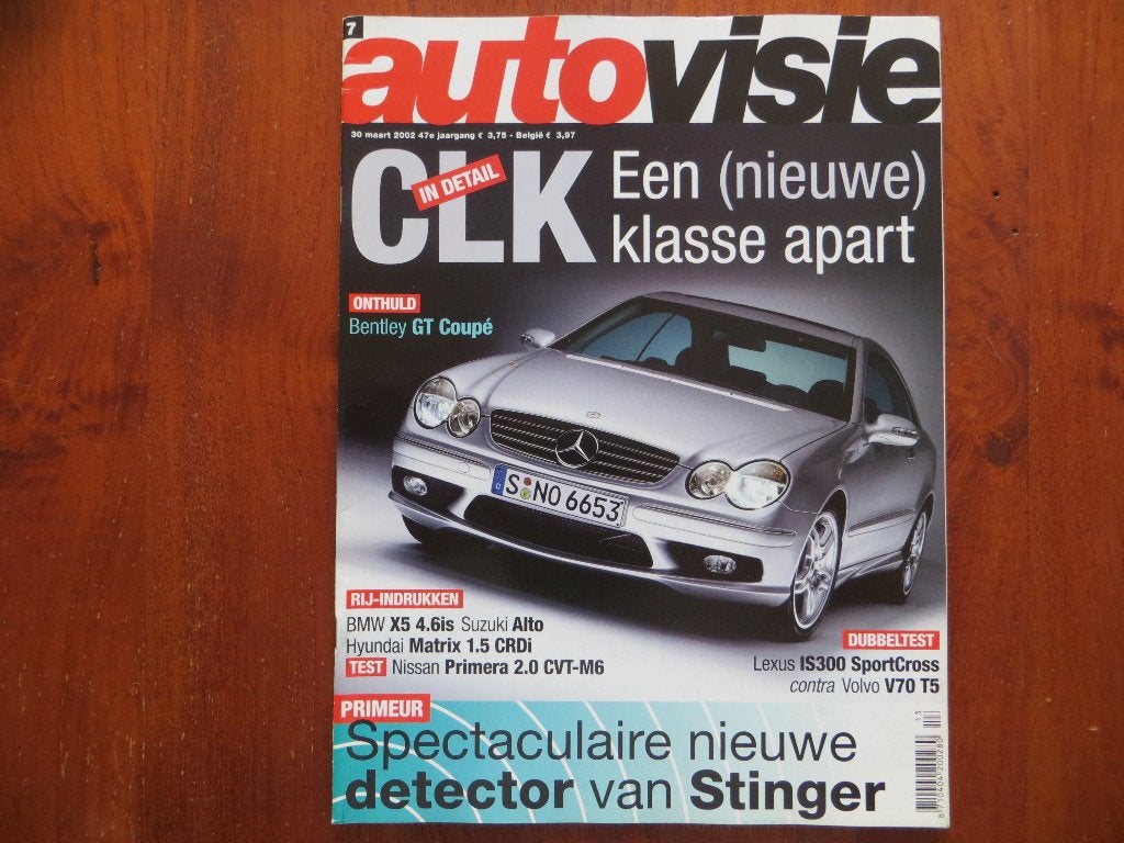 Autovisie 7 2002 Mercedes-Benz CLK, BMW X5 4.6is, V70 T5, Ophalen of Verzenden, Nieuw, BMW