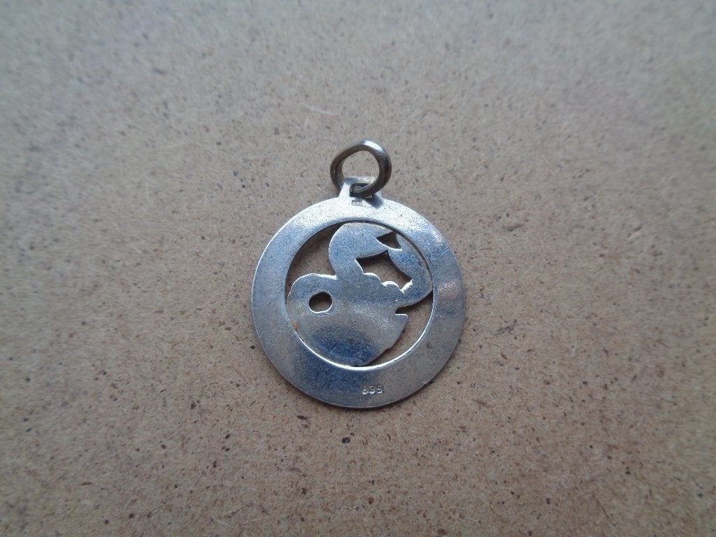 zilveren hanger sterrenbeeld schorpioen [133], Verzenden, Zo goed als nieuw, Kruis of Symbool, Zilver