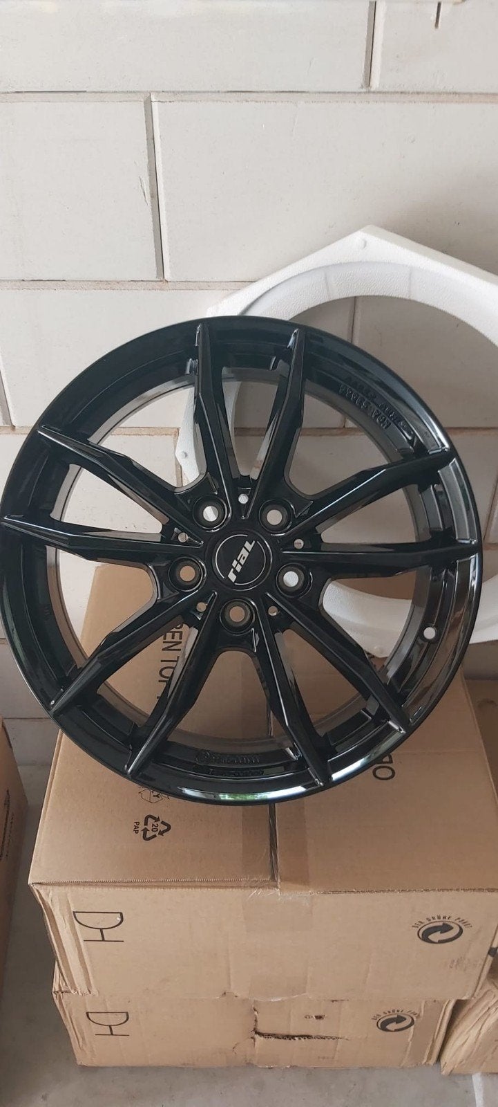 Rial X12 Lichtmetalen Velg - 17 inch - Glanzend Zwart, Ophalen of Verzenden, Nieuw