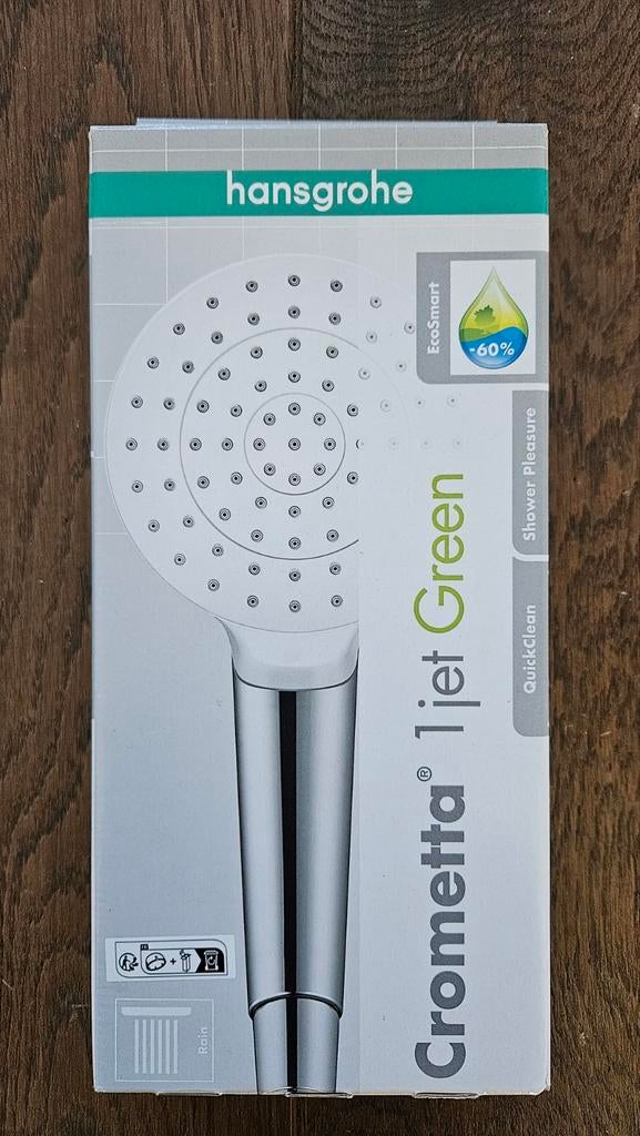 Hansgrohe Crometta 1jet Green handdouche EcoSmart - nieuw!, Ophalen of Verzenden, Nieuw, Douche