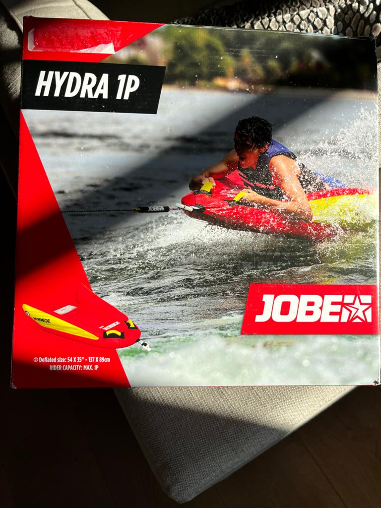 Jobe drijfkussen met trek katrol en luchtpomp, Watersport en Boten, Wakeboarden, Ophalen of Verzenden, Zo goed als nieuw, Overige typen