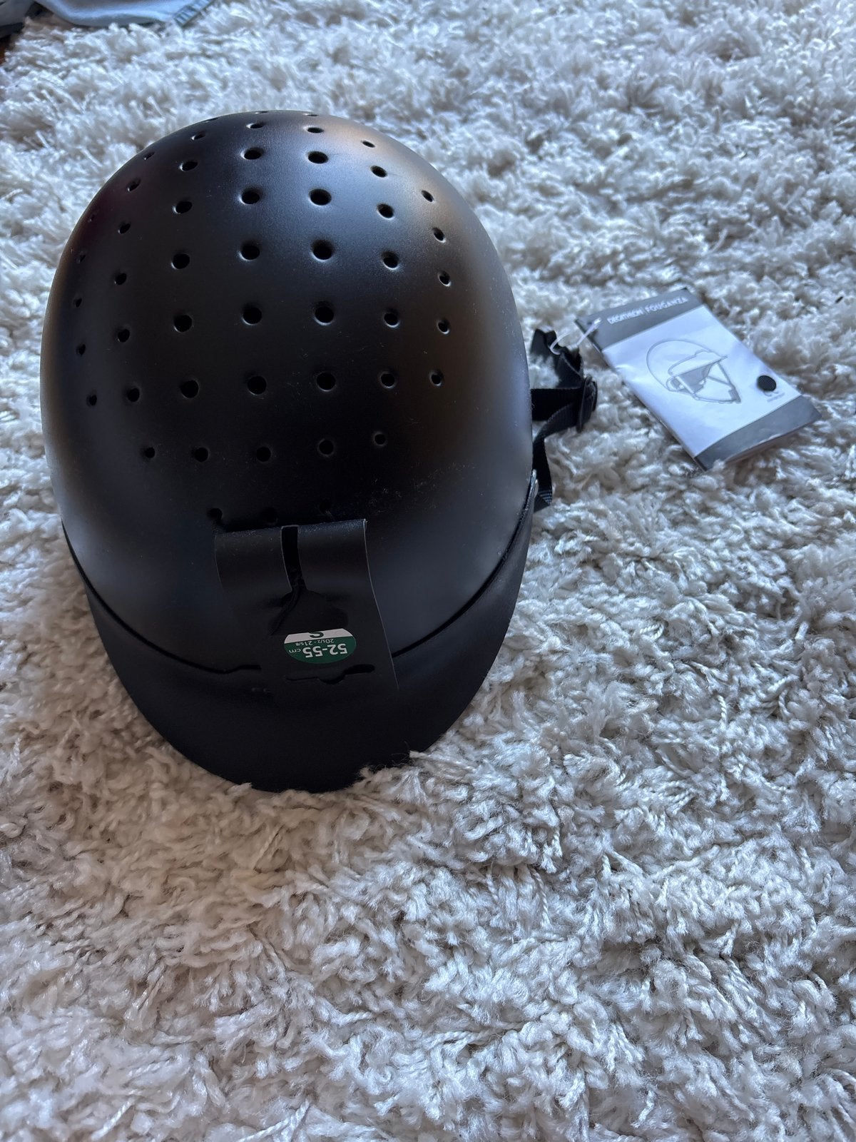 Nette zwarte Decathlon Fouganza paardrijcap, Ophalen of Verzenden