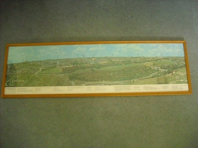 foto in lijst van jeruzalem, Ophalen of Verzenden, Nieuw