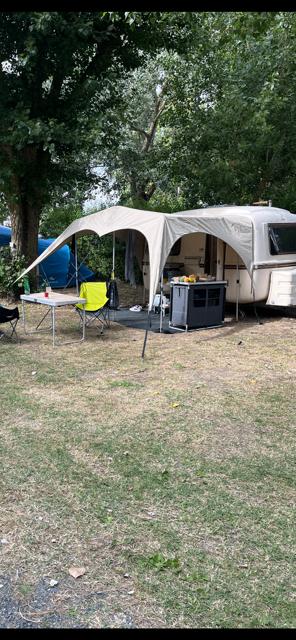 Campooz Trekking Luifel 275 cm Beige, Ophalen, Zo goed als nieuw, Overige merken