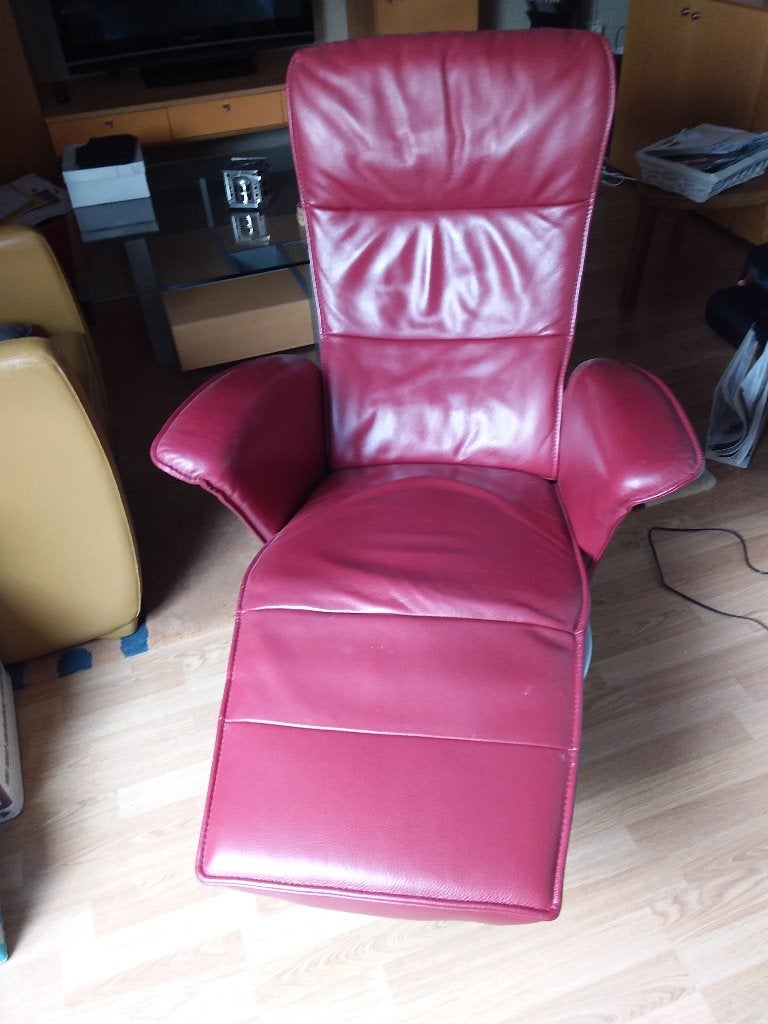 Relaxstoel, Ophalen, Gebruikt, Minder dan 75 cm, Leer