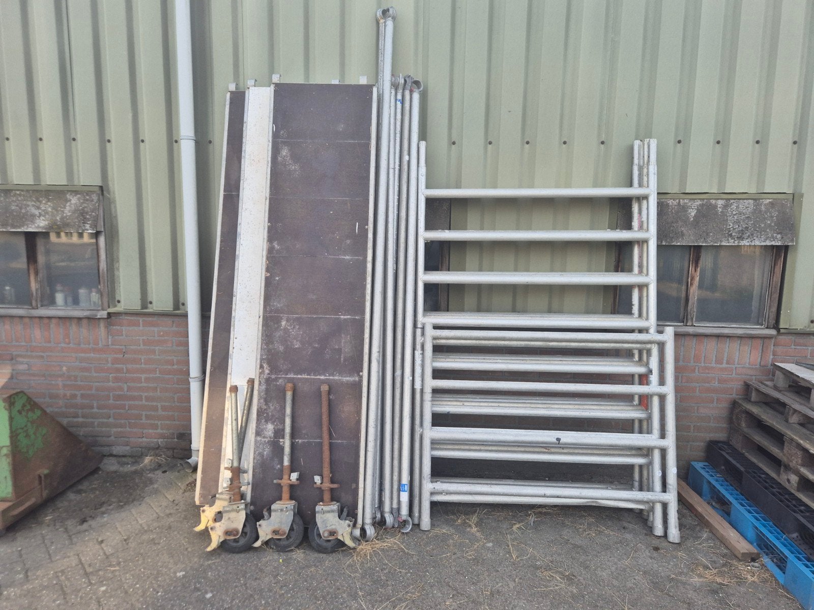 custers aluminium rolsteiger, Ophalen, Gebruikt, Rolsteiger of Kamersteiger, 5 meter of hoger