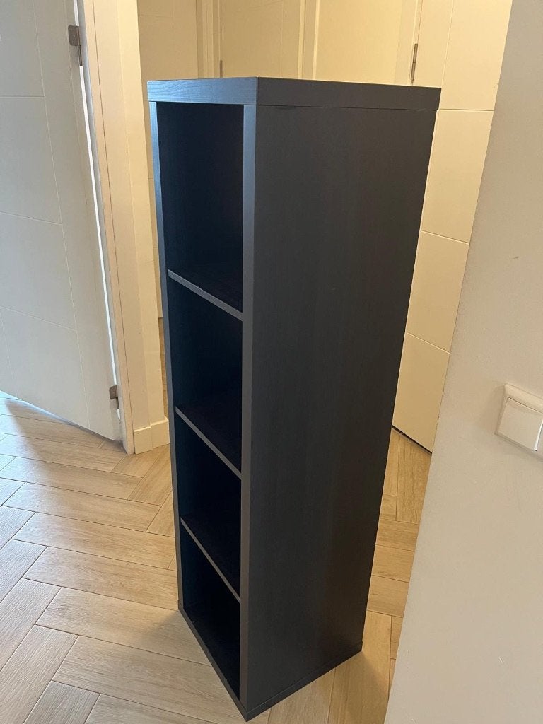 IKEA KALLAX Kast Zwartbruin 42x147 cm, Huis en Inrichting, Ophalen, Gebruikt, 100 tot 150 cm, Minder dan 150 cm