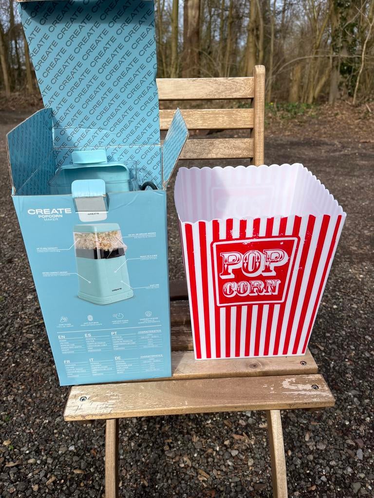 Popcornmachine - Maak thuis heerlijke popcorn!, Witgoed en Apparatuur, Airfryers, Zo goed als nieuw, Ophalen of Verzenden