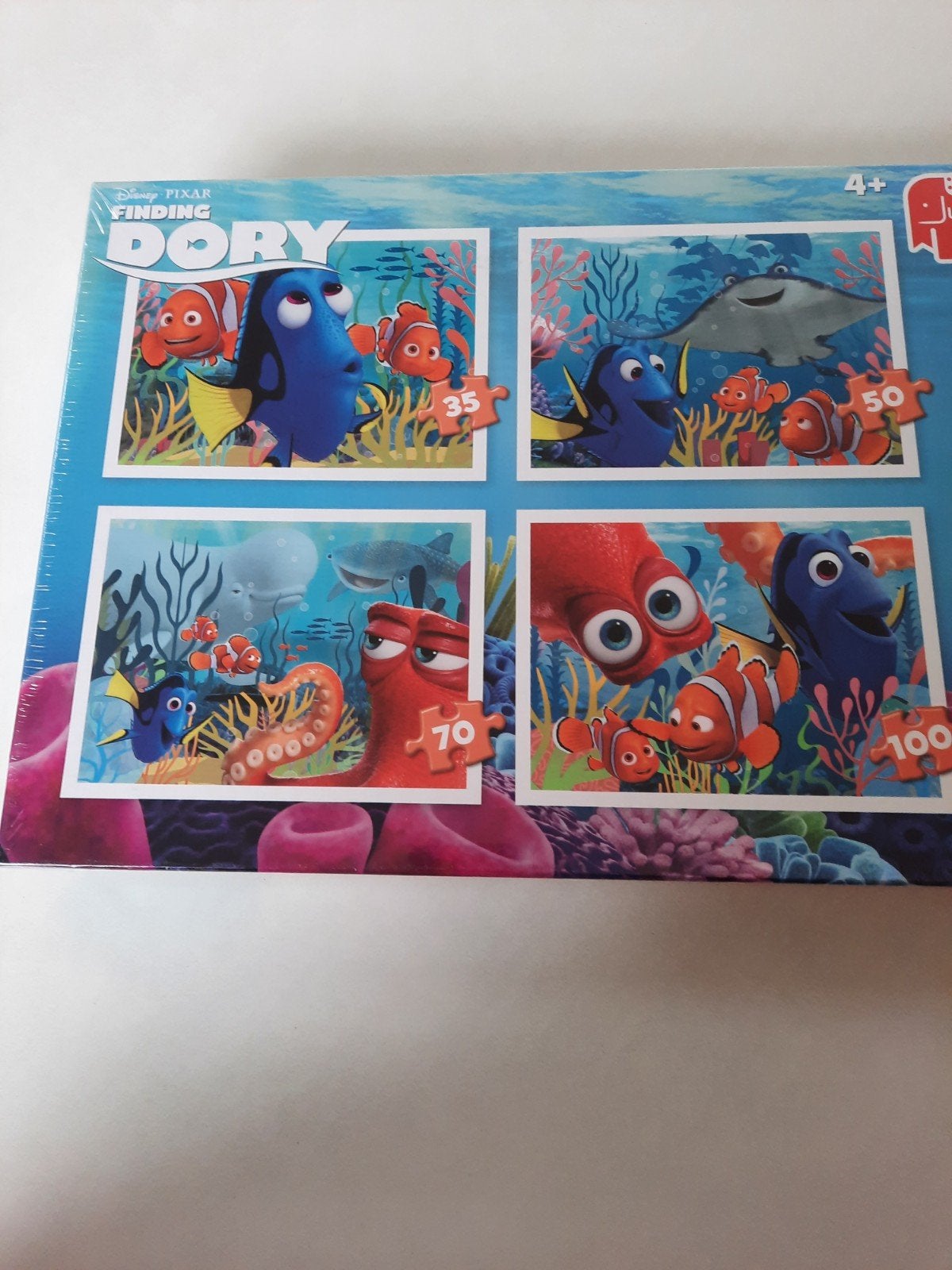 Disney Pixar Finding Dory 4-in-1 puzzelset, Ophalen of Verzenden, Meer dan 50 stukjes, Nieuw, 4 tot 6 jaar