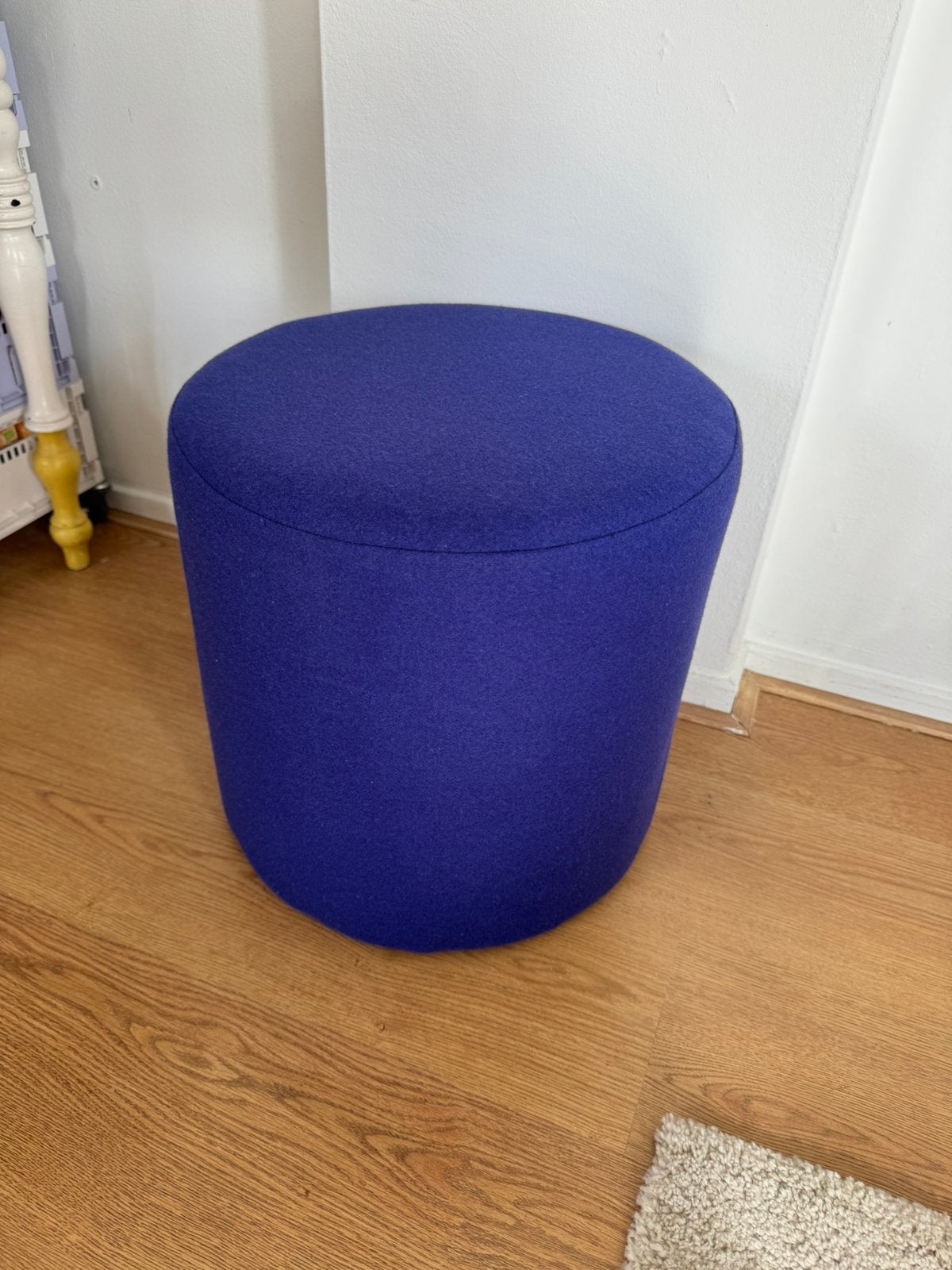Nooma Folk Poef Hoog – Blueberry Pie, Ophalen of Verzenden, Zo goed als nieuw, Rond, Minder dan 50 cm