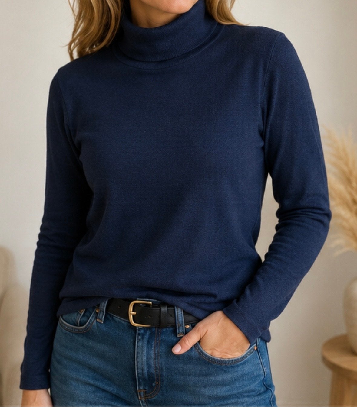 Gerry Weber Collection Coltrui - Donkerblauw, Kleding | Dames, Truien en Vesten, Ophalen of Verzenden, Gedragen, Maat 42/44 (L)