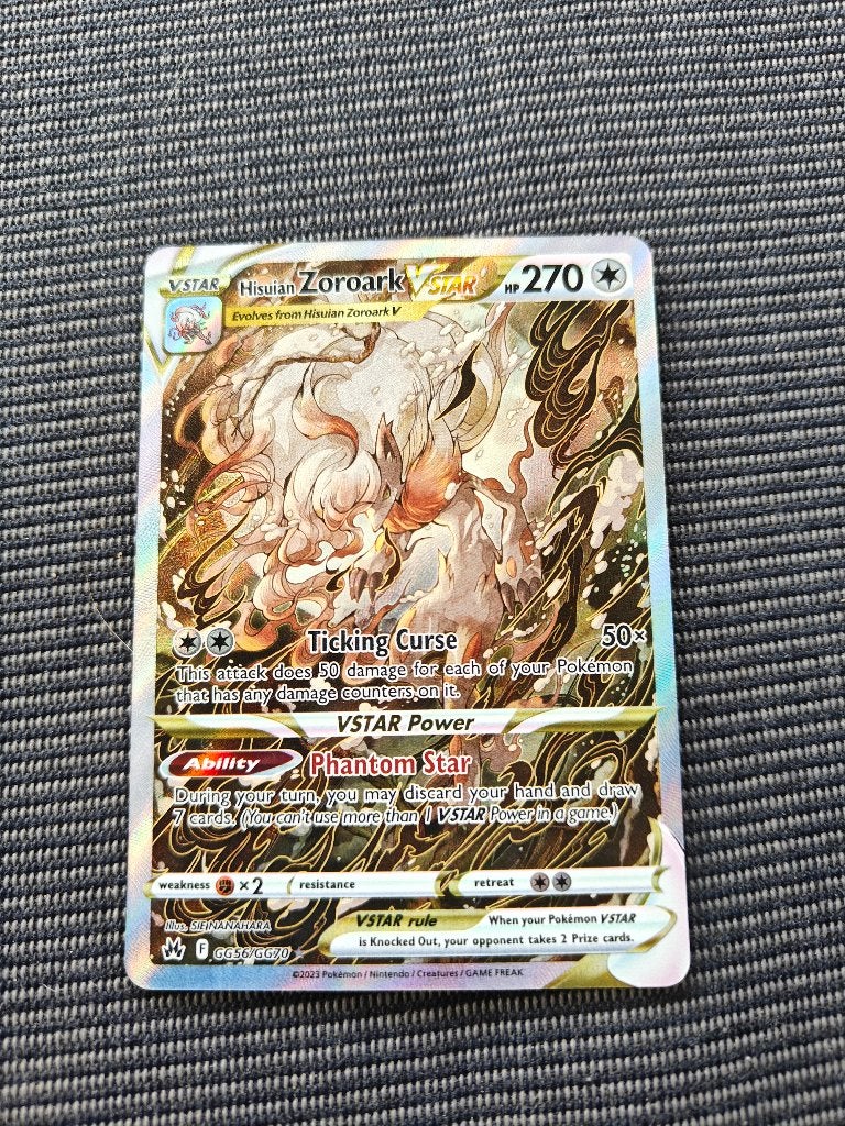Hisuian Zoroark VSTAR GG56/GG70 - Crown Zenith - Pokémon EN, Ophalen of Verzenden, Nieuw, Losse kaart