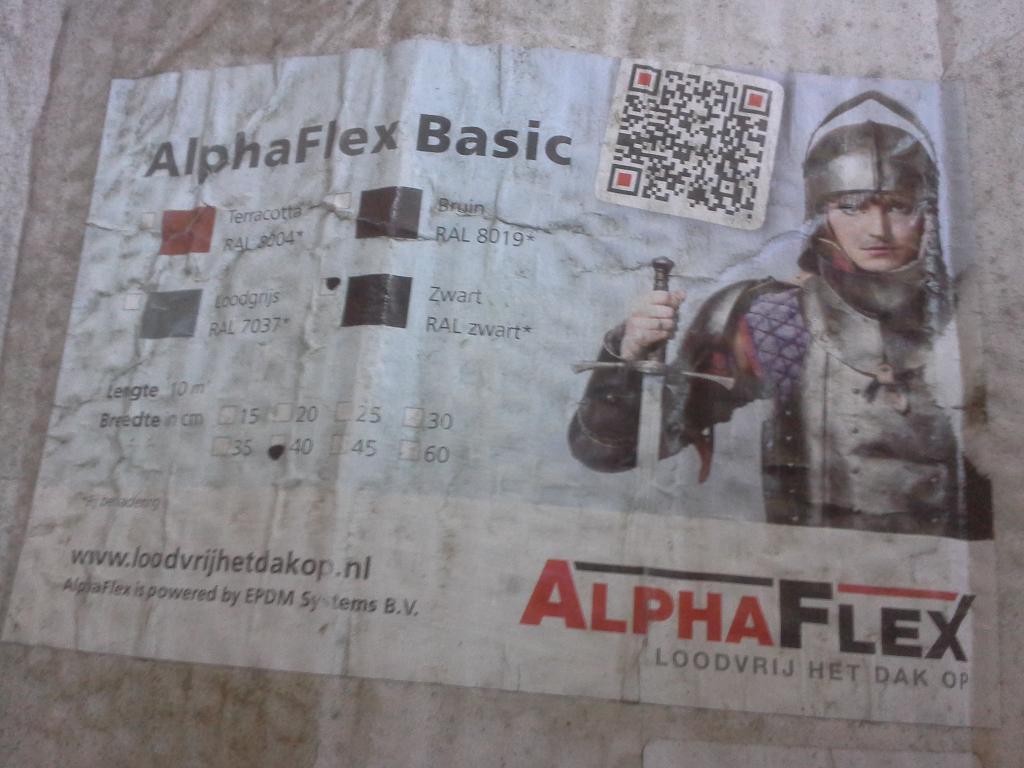 alphaflex loodvervanger, Overige materialen, Zwart, Overige typen, Nieuw