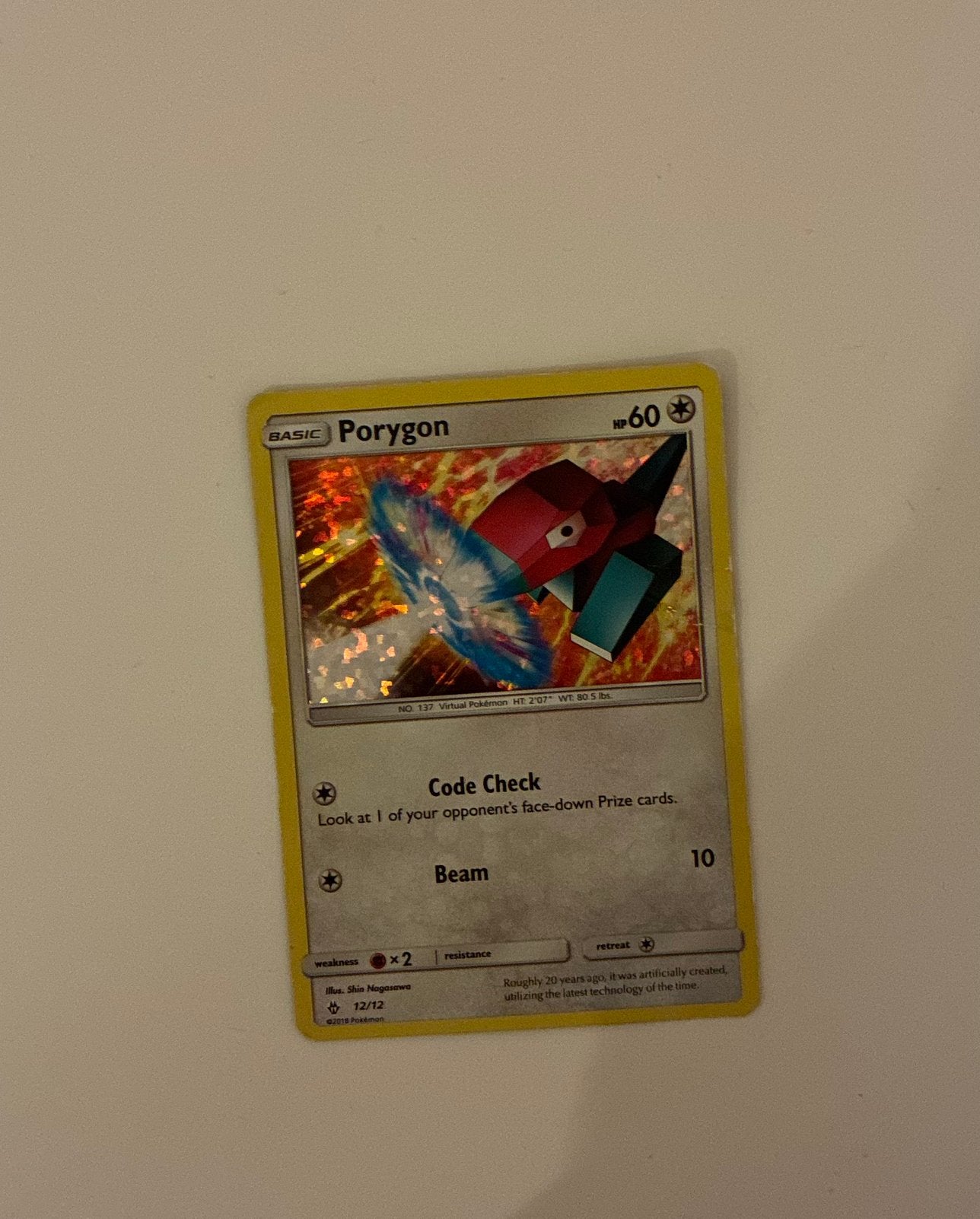 Porygon kaart, Ophalen of Verzenden, Zo goed als nieuw