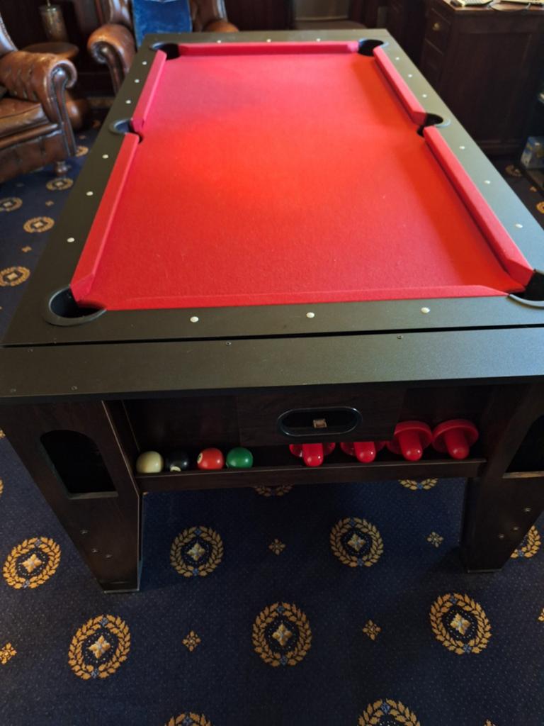 Cougar Reverso Pooltafel, Airhockey, Een of twee spelers, Ophalen, Gebruikt, Cougar