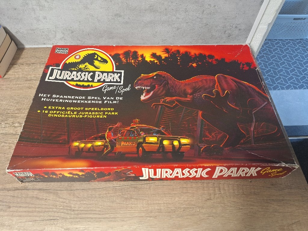 Vintage bordspel Jurassic Park van Parker uit 1992, Ophalen of Verzenden, Gebruikt