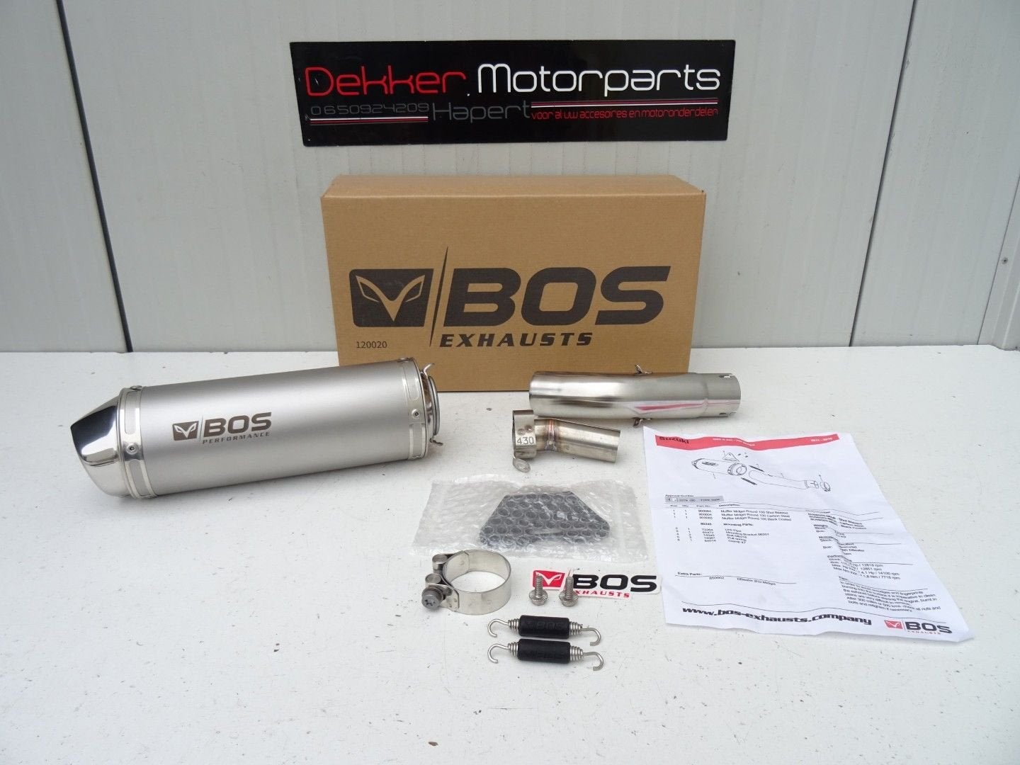 Bos Sport Uitlaat Demper Suzuki GSXR750 GSXR600 2011-2017 L1, -, -, Nieuw, Ophalen of Verzenden