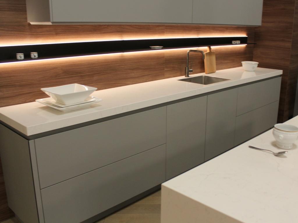 MB12 Luxe Pronorm designkeuken met eiland en Falmec - AEG, Ophalen, Info@pronorm.de, Overige typen, Nieuw