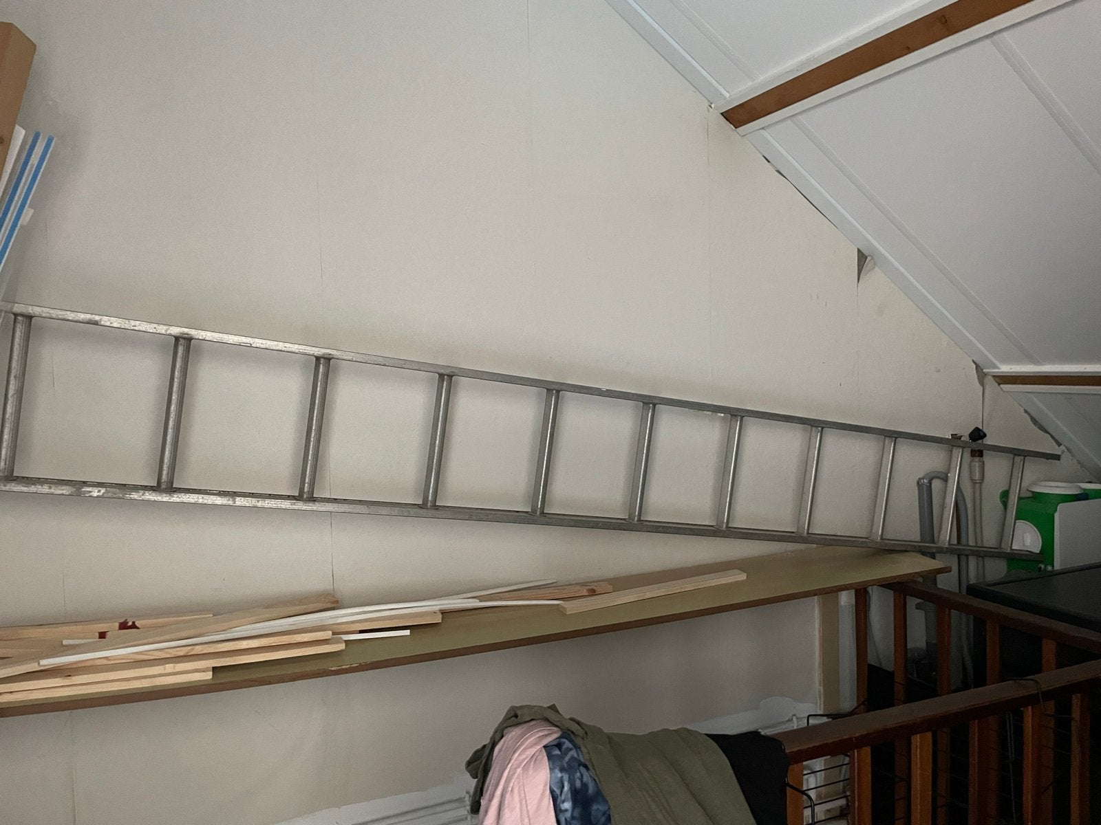 Stevige aluminium ladder, 4 meter of meer, Ophalen, Gebruikt, Ladder, 4 meter of meer