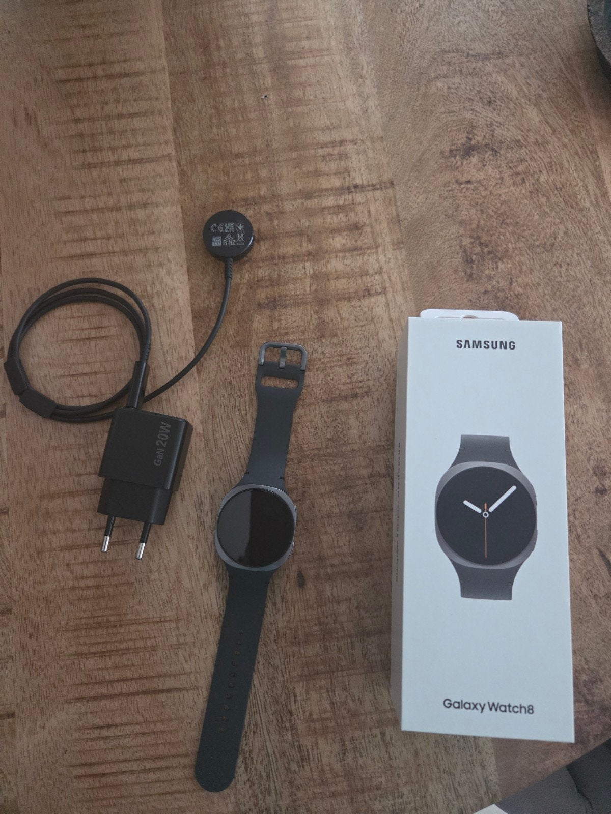 Samsung Galaxy Watch 8 - Zo goed als nieuw, Ophalen of Verzenden, Zo goed als nieuw, Zwart, Android