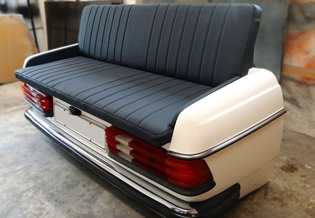 custom made meubels te bestellen uit oldtimer parts, Ophalen