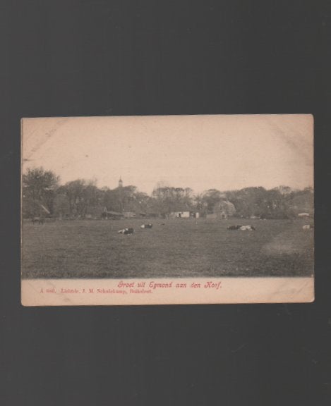 Gezicht op Egmond Aan den Hoef Uitg Schaelekamp, Verzenden, Voor 1920, Ongelopen, Noord-Holland