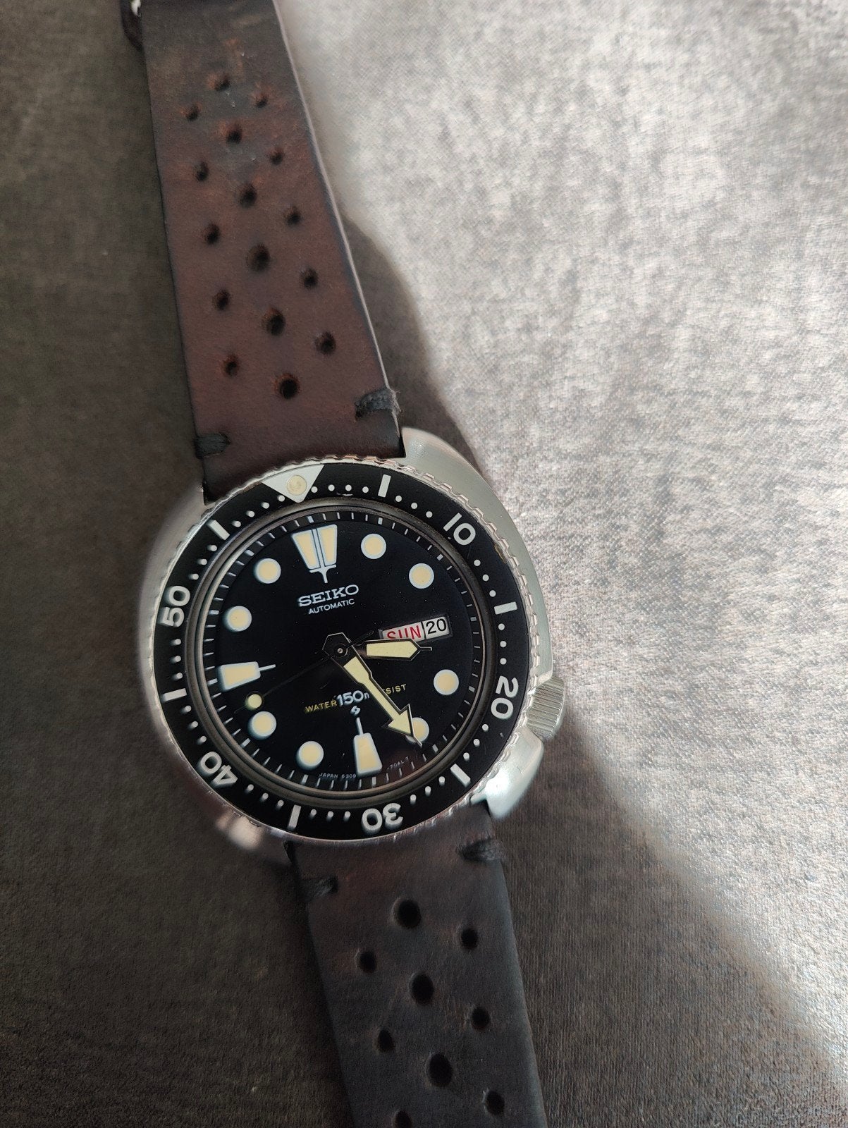 Seiko Turtle 6309-7040 duikhorloge, Seiko, Gebruikt, Staal, Polshorloge